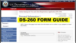 DV Lottery  DS260 Form Explained  Everything You Need To Know [upl. by Jenda]