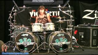 Bryan Hitt REO Speedwagon Drum Clinic  2011 Chicago Drum Show [upl. by Llien]