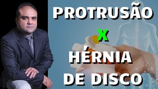 Diferença entre PROTRUSÃO e HÉRNIA DE DISCO [upl. by Hortensa]