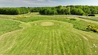 Golf De Saumur drone aerial video Parcours école Hole02 [upl. by Craner]