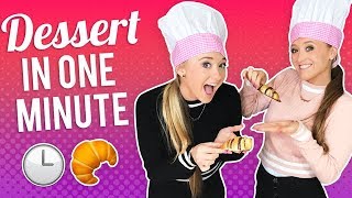 Dessert In One Minute  The Rybka Twins [upl. by Novelia]