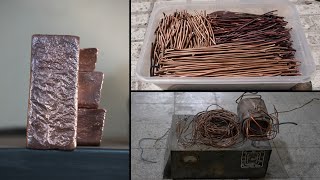 melting copper wire 10 kg [upl. by Ramas]