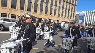 Mourne Young Defenders flute band  Glasgow Boyne Celebrations 6thJuly 2024 [upl. by Airdnahc]