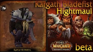 Стрим Kargath Bladefist  Hightmaul  Каргат Острорук Wod Beta Raid test [upl. by Mcconaghy628]