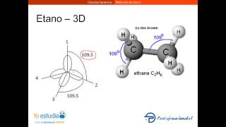 Molécula de etano [upl. by Aneres]