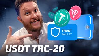 How to Create TRC20 account using Trust Wallet Send amp Receive USDT [upl. by Mingche]