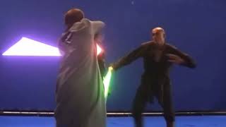 Star Wars Test Footoge Windu vs Palpatine with original sound effects [upl. by Ennovi408]