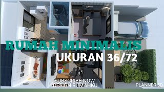 Design Rumah Minimalis ukuran 3672  Planner 5D [upl. by Crowell]