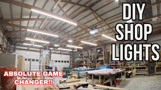 Shop Lighting Upgrade  Barrina 8ft LED Shop Lights [upl. by Ykciv78]