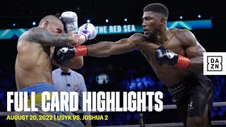 Oleksandr Usyk vs Anthony Joshua 2  FULL CARD HIGHLIGHTS [upl. by Noyerb]