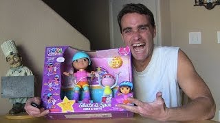 Dora and Boots Skate and Spin Unboxing  Dora The Explorer Toys Review  Konas2002 [upl. by Adnal]