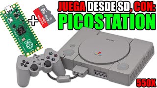 JUEGA EN PS1 CON UNA MEMORIA SD  RASPBERRY PICO  PICOSTATION 550x [upl. by Aned]