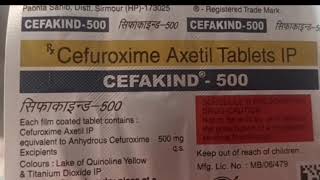 Cefakind500mg tablet Cefuroxime 500mg tablet uses side effects and benefits review cefakind [upl. by Annahavas]