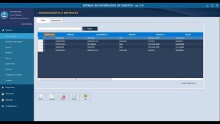 07  Funcionalidades de Asignar equipos a Empleados en el Sistema de Inventarios de Equipos [upl. by Englebert]