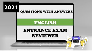 Entrance Exam Reviewer 2021  Common Questions with Answers in English [upl. by Kipp]