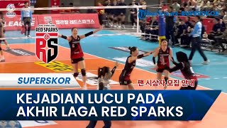 Kejadian Lucu Akhir Laga Red Sparks vs Gs Caltex Park Hyemin dan Yeum Hyeseon BEREBUT PELUK Mega [upl. by Coulombe51]