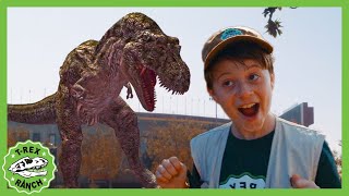 Dinosaurs at the LA Natural History Museum  TRex Ranch Dinosaur Videos for Kids [upl. by Trstram]