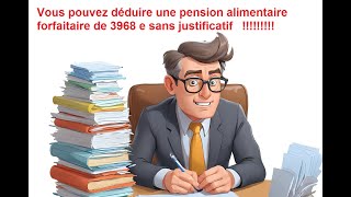 comment déduire les pensions alimentaire impôt 2024 [upl. by Ymarej]