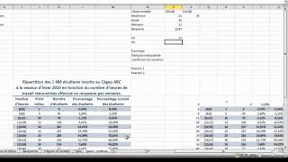 Mesures statistiques pour une variable quantitative continue sous Excel 2010 ou Excel 2007 [upl. by Vena289]