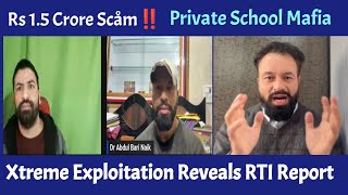 Private Schools  Exploitation‼️RTI Report  QampA Dr Abdul Bari Naik  gashe taruk  Kashmiri youth [upl. by Adnarahs]