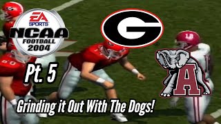 NCAA04 Alabama Crimson Tide Dynasty Pt5 Grinding it Out With the Bulldogs [upl. by Nnairak354]