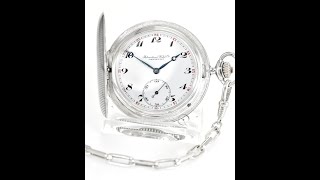 IWC Savonnette Taschenuhr 800 Silber mit einer Taschenuhrkette FM14832 [upl. by Eerrehs]