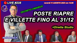 Parliamo della proroga delle villette 110 e di Poste che riapre la cessione 🔴235 [upl. by Aloap70]