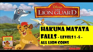 The Lion Guard  Hakuna Matata Falls  Episode 4 Levels 15 All Lion Coins Disney Junior [upl. by Aidyn]