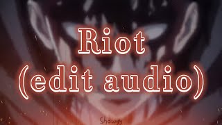 Riot  Hollywood Undead  edit audio [upl. by Zetrac]