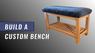 How To Make An Upholstered Bench Using Traditional Joinery Techniques [upl. by Kaden260]