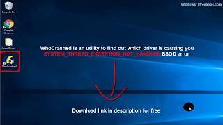 How To Fix System Thread Exception Not Handled In Windows 10 And Windows 818 [upl. by Sawtelle]