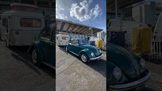 VW Beetle With Caravan vw dub retro classiccar [upl. by Anaidni51]