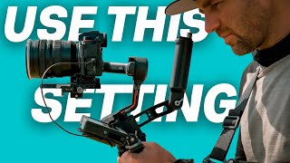 DJI RS3 Gimbal Settings  From SHAKY To Super Smooth Footage [upl. by Jo Ann]