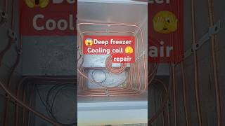 😨Deep Freezer Cooling Problem  👷Deep Freezer Repairing  Deep Fridge not coolingvoltas shortvideo [upl. by Oidualc750]