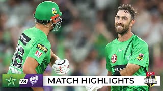 Stars crush Hurricanes as Maxwell makes history  BBL11 [upl. by Marybeth]