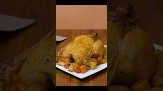 Golden and Delicious  The Irresistible Roasted Chicken Recipe foodshorts shorts [upl. by Annayek]