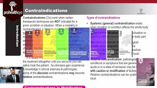 Contraindications and effects of joint mobilization and manipulation Dr Vizniak [upl. by Shah24]