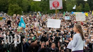 Thousands of activists across Europe protest climate change [upl. by Kus]