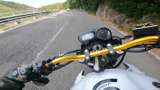 Pure Sound of Yamaha XJ6  Italy Canyon ride 4K [upl. by Aynotak595]