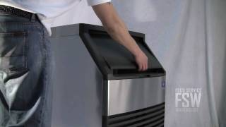 Manitowoc QY0214A 215 Lb SelfContained Half Cube Ice Machine [upl. by Ivan]