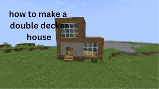 How to build a double decker house in Minecraft Minecraft tutorial brightsparkjack [upl. by Sinnard597]