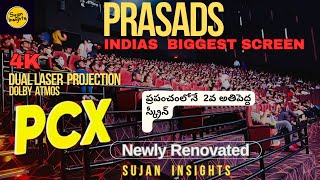 India’s Largest Screen Prasads PCX Hyderabad  4K Dual laser Projection  Newly Renovated [upl. by Noevart]