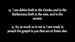 Romans Chapter 1 KJV AV Read Along [upl. by Laina893]