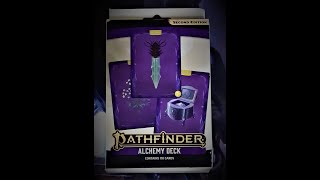 Alchemy Deck Unboxing and Review Pathfinder 2nd Edition [upl. by Ragde670]