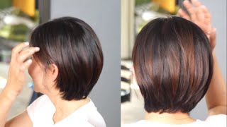 Short haircut style fashion full video so cute [upl. by Gardel531]