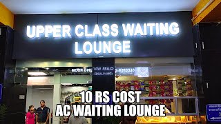 Ac waiting lounge on new delhi railway station  10 rs cost per hour per person [upl. by Havstad83]