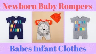 Newborn Baby Rompers  Babes Infant Clothes [upl. by Gates460]