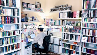 kpop room makeover  tour ✮ reorganizing my 1000 album collection adding shelves redecorating [upl. by Aneehs]