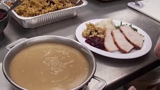 Disney chefs prepare Thanksgiving meals for the homeless [upl. by Pacheco]