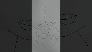 Line Art Drawing  Artistic Faces [upl. by Roots]